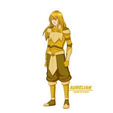 Aurelian Azure of Gold Poster